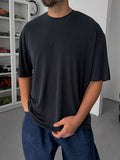 Anthracite Modal Fabric Oversize T-Shirt TW-1077