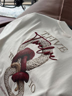 White Snake Print T-Shirt TW-1042