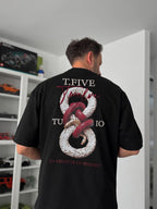 Black Snake Print T-Shirt TW-1042