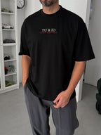 Black Snake Print T-Shirt TW-1042