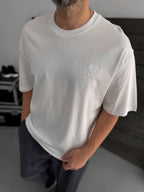 White Heart Embroidered Oversize T-Shirt TW-1023