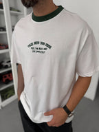 Green Embroidered Oversize T-Shirt C-028