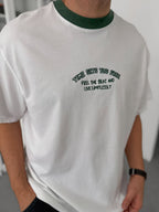 Green Embroidered Oversize T-Shirt C-028