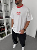 Pomegranate Blossom Embroidered Oversize T-Shirt C-028