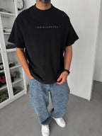 Black Sea Embroidered Oversize T-Shirt C-03