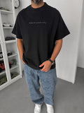 Black Sea Embroidered Oversize T-Shirt C-03