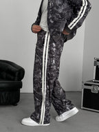 Anthracite Digital Print Striped Tracksuit JJ-187