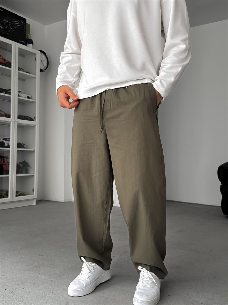 Khaki Slim Fit Trousers JJ-118