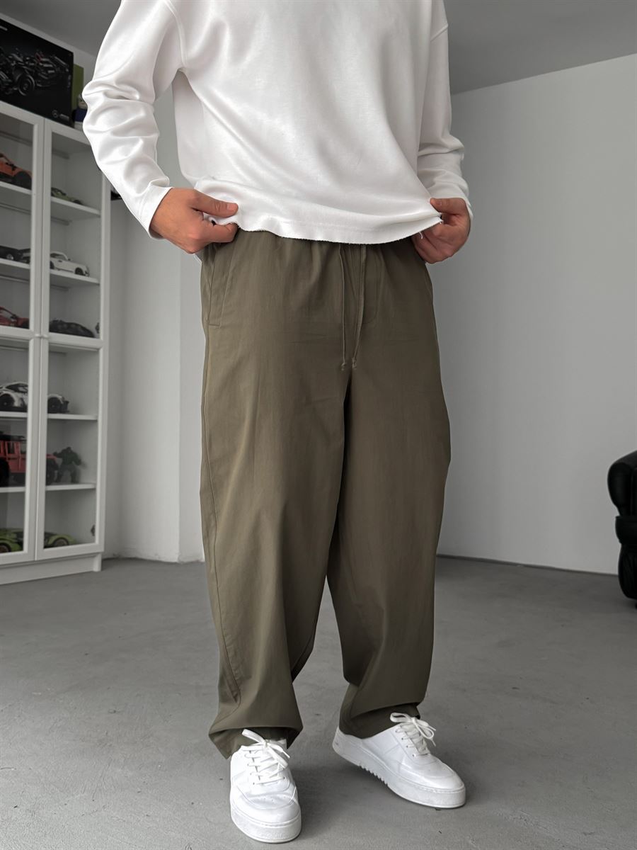Khaki Slim Fit Trousers JJ-118