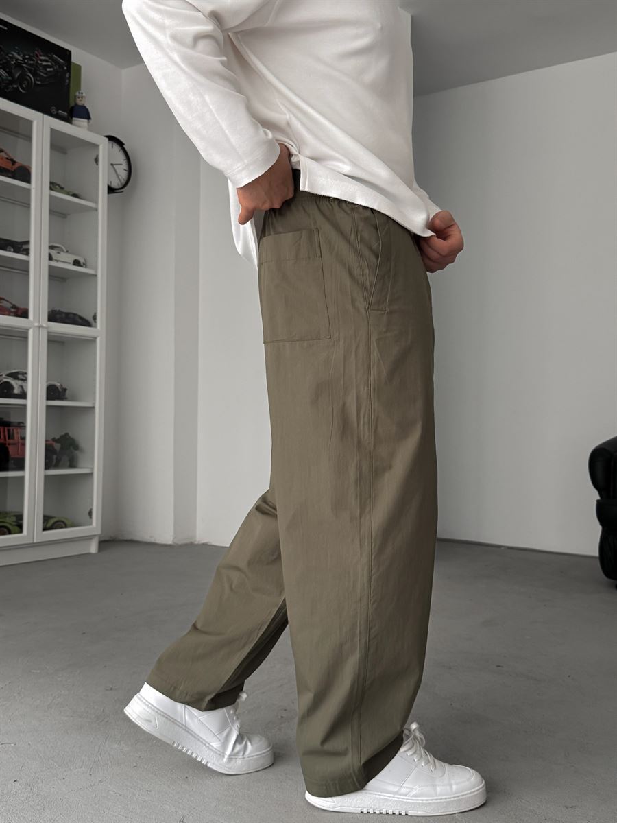 Khaki Slim Fit Trousers JJ-118