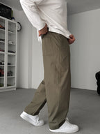 Khaki Slim Fit Trousers JJ-118
