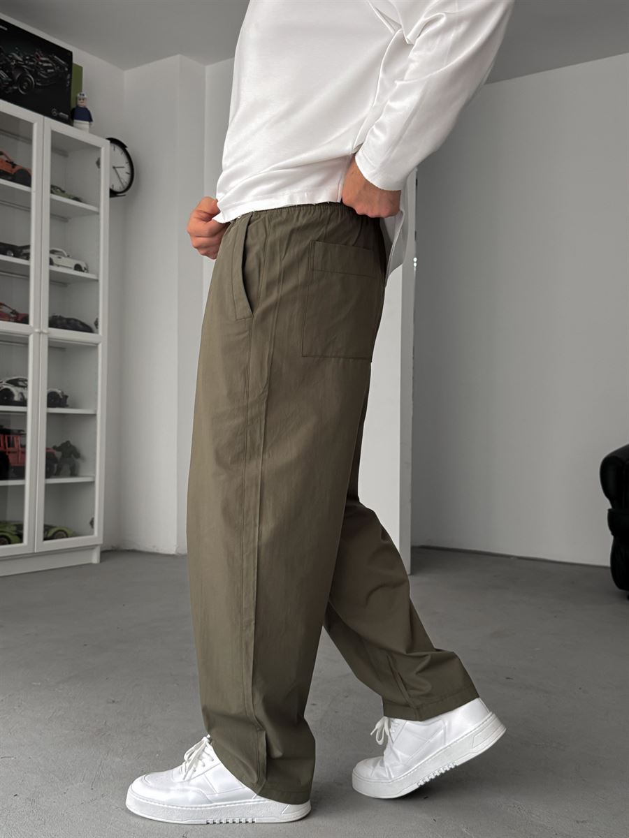 Khaki Slim Fit Trousers JJ-118