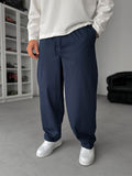 Navy Blue Slim Fit Trousers JJ-118