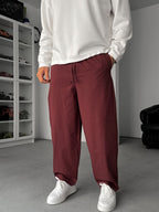 Burgundy Slim Fit Trousers JJ-118