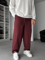 Burgundy Slim Fit Trousers JJ-118