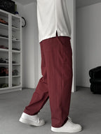 Burgundy Slim Fit Trousers JJ-118