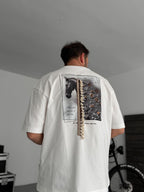White Tassel Horse Print Oversize T-Shirt SW-5106