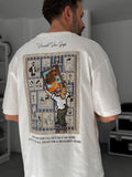 White Vincent Patch Oversize T-Shirt SW-5083