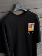 Black Vincent Patch Oversize T-Shirt SW-5083