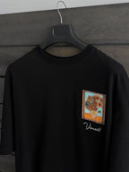 Black Vincent Patch Oversize T-Shirt SW-5083