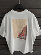 White Back Embossed Oversize T-Shirt SW-5084