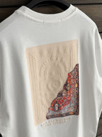 White Back Embossed Oversize T-Shirt SW-5084