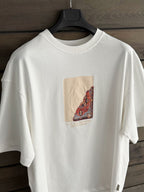 White Back Embossed Oversize T-Shirt SW-5084