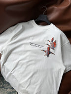 White Goose Patch Oversize T-Shirt SW-5057