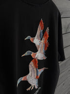 Black Goose Patch Oversize T-Shirt SW-5057