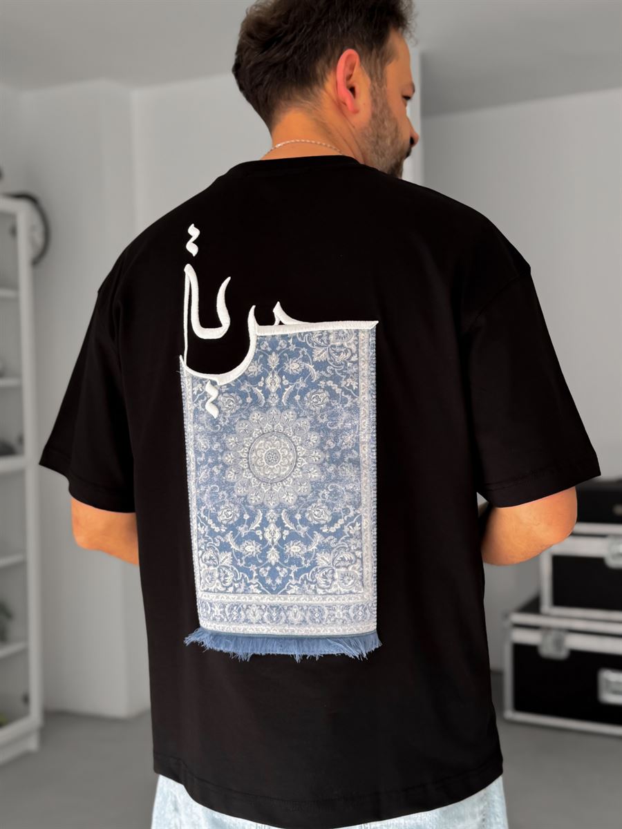 Black Carpet Patch Oversize T-Shirt SW-5052