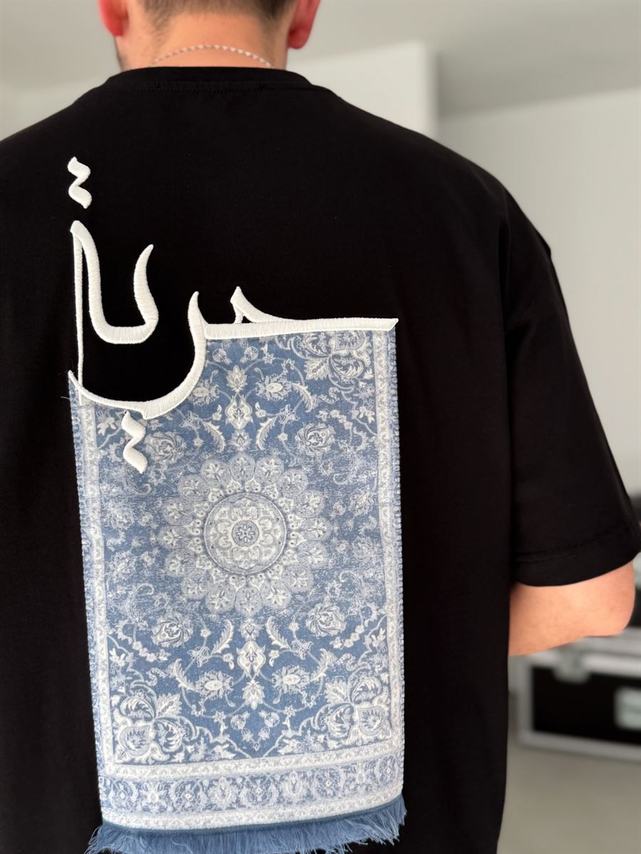 Black Carpet Patch Oversize T-Shirt SW-5052