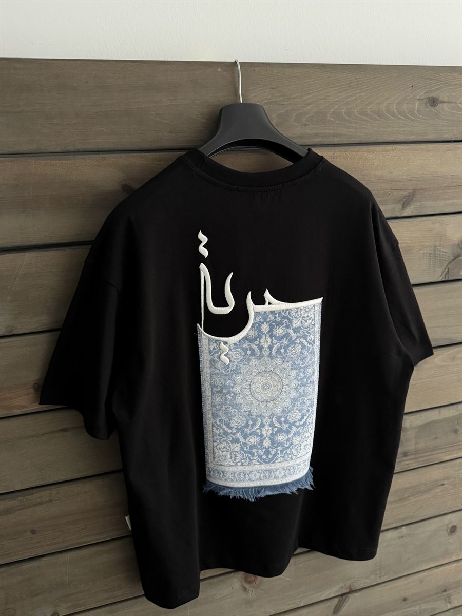 Black Carpet Patch Oversize T-Shirt SW-5052