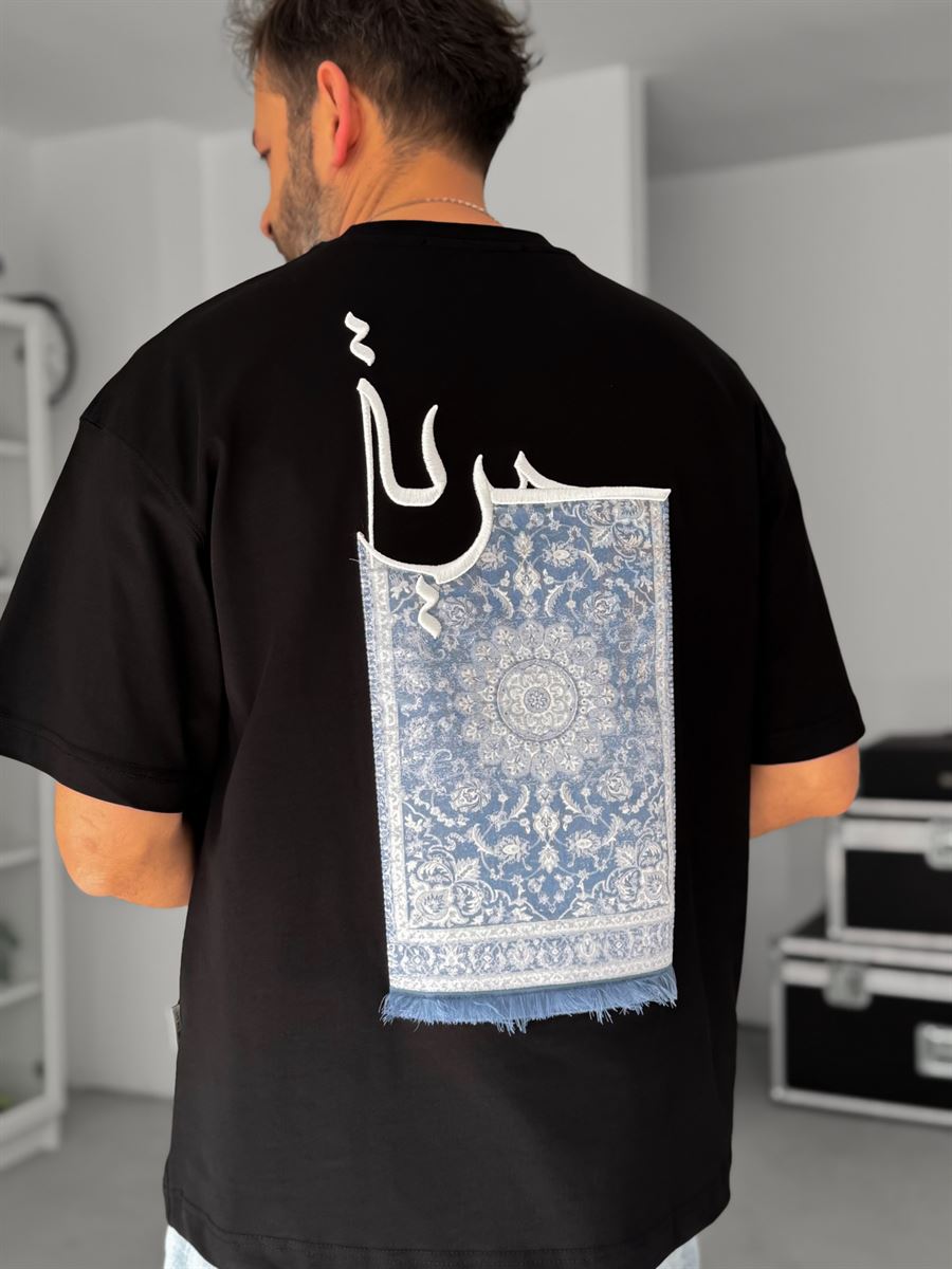 Black Carpet Patch Oversize T-Shirt SW-5052