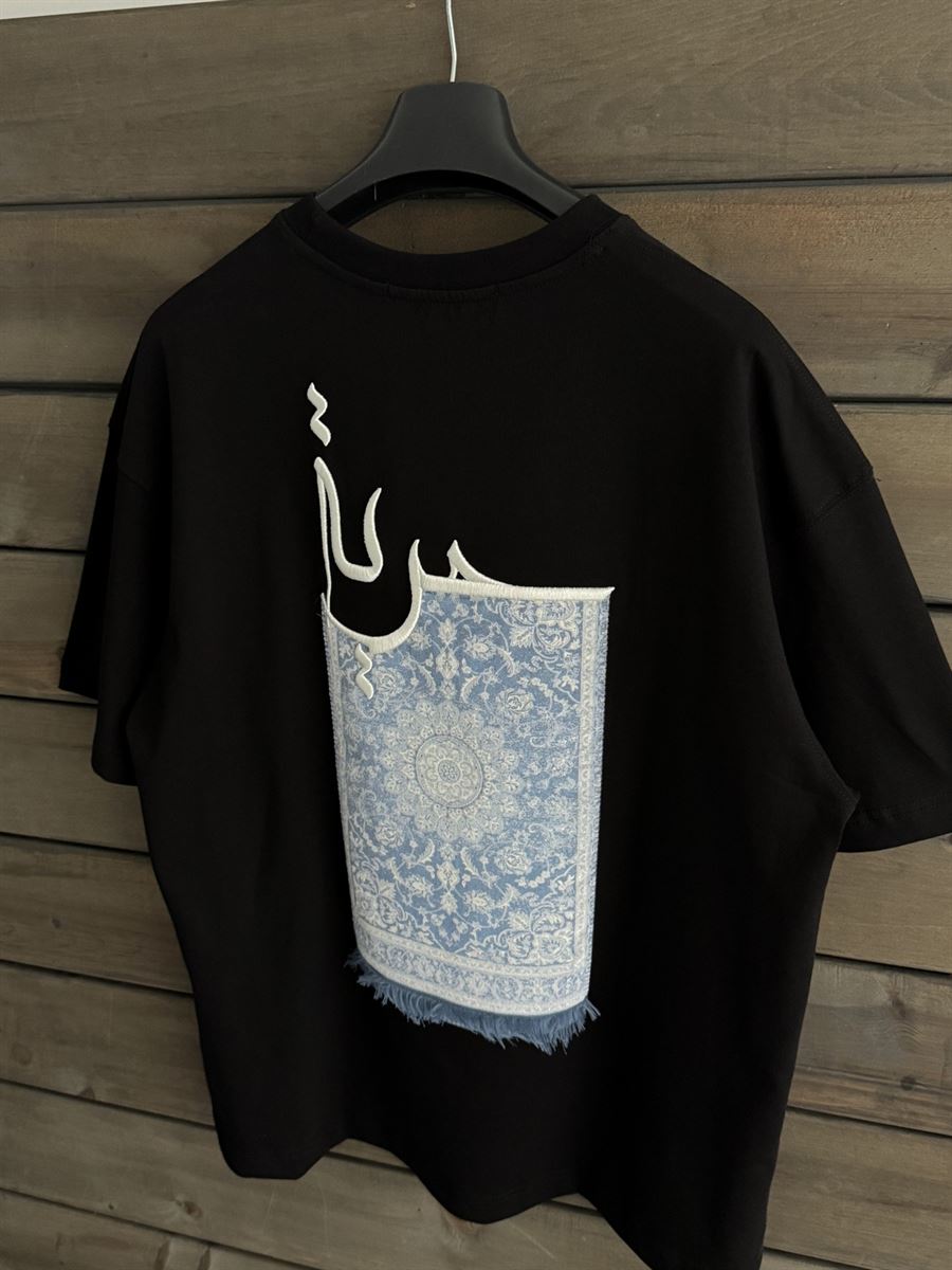 Black Carpet Patch Oversize T-Shirt SW-5052