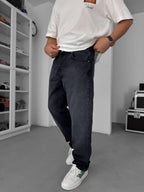 Anthracite Distressed Baggy Jeans GJ-17056/1