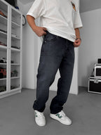 Anthracite Distressed Baggy Jeans GJ-17056/1
