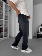 Anthracite Distressed Baggy Jeans GJ-17056/1