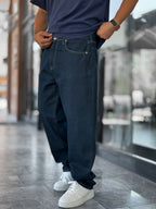 Dark Blue Basic Baggy Jeans GJ-16969/16974