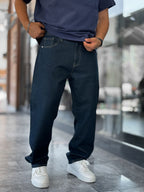 Dark Blue Basic Baggy Jeans GJ-16969/16974
