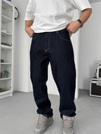 Navy Blue Basic Baggy Jean GJ-16969/16974