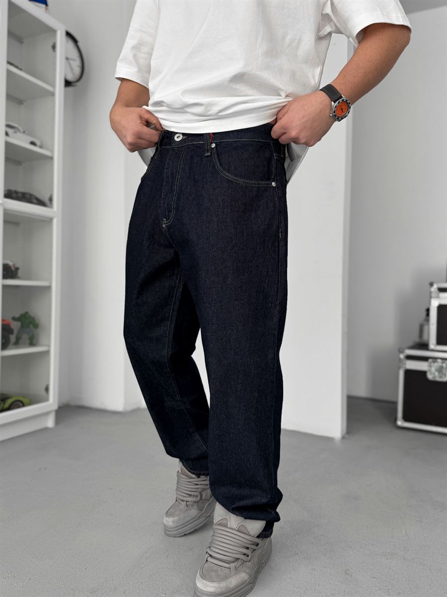 Navy Blue Basic Baggy Jean GJ-16969/16974