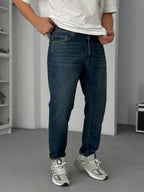 Dark Blue Effect Boyfriend Jeans GJ-17045/17082
