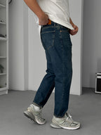 Dark Blue Effect Boyfriend Jeans GJ-17045/17082