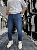 Blue Speckled Boyfriend Jeans GJ-17029/17046