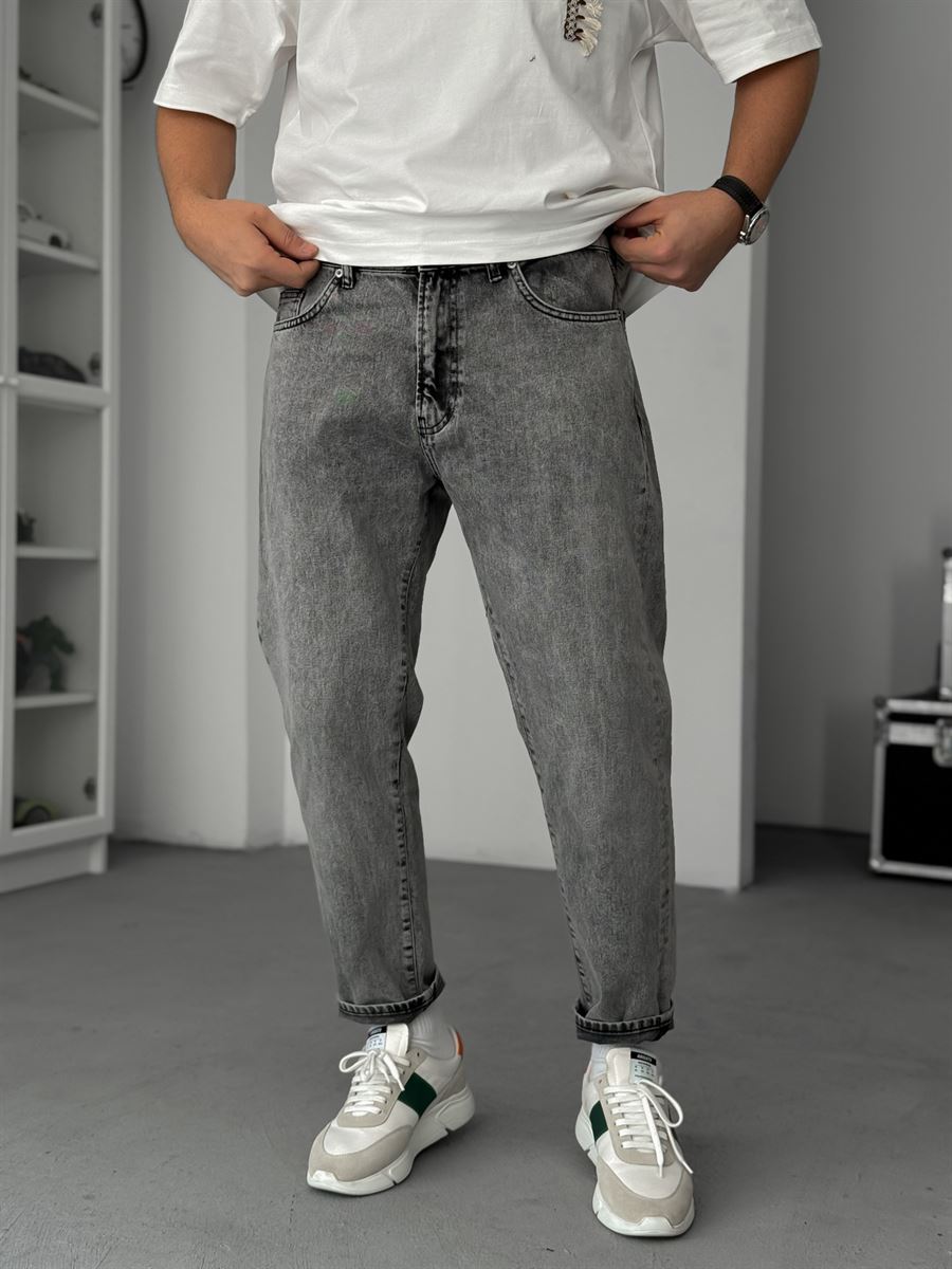 Grey Washed Boyfriend Jeans GJ-17043