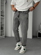 Grey Washed Boyfriend Jeans GJ-17043