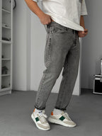 Grey Washed Boyfriend Jeans GJ-17043