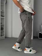 Grey Washed Boyfriend Jeans GJ-17043