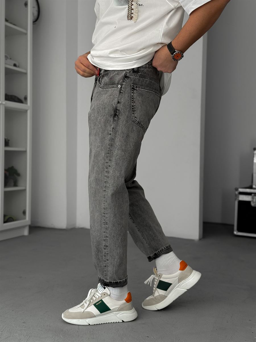 Grey Washed Boyfriend Jeans GJ-17043