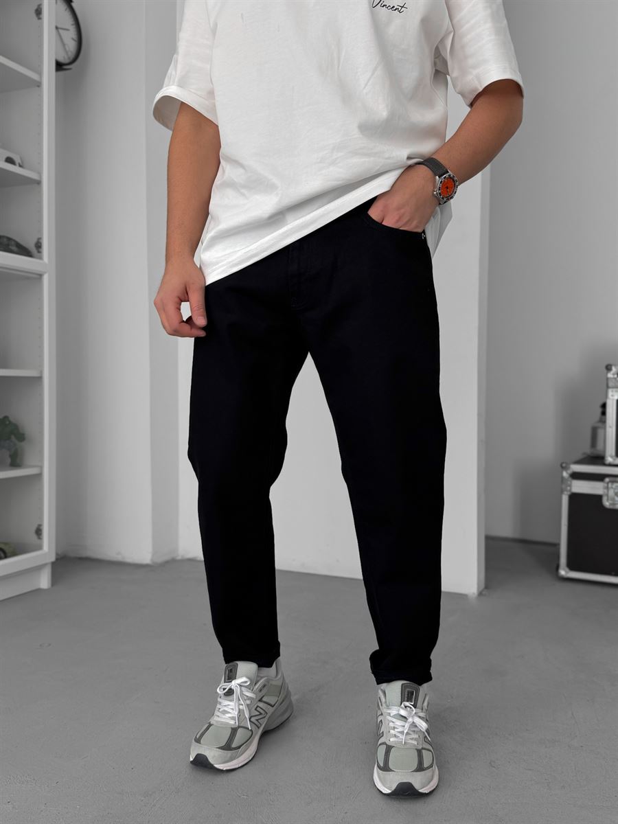Black Basic Boyfriend Jeans GJ-17082